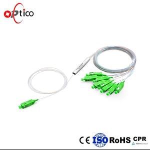 1 × 8 SM Mini Tube Plec Splitter SC APC